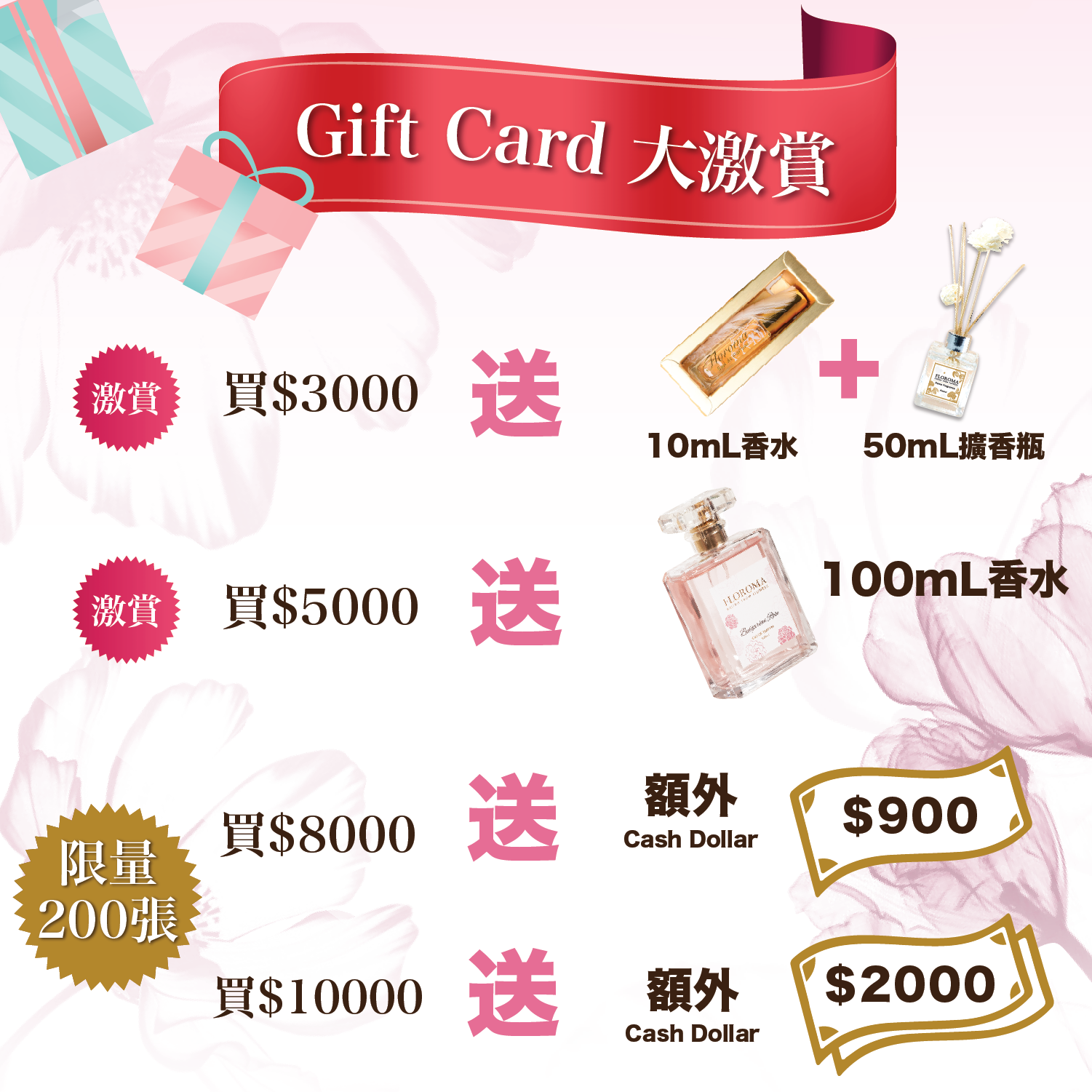Floroma 禮品卡|限量200套!