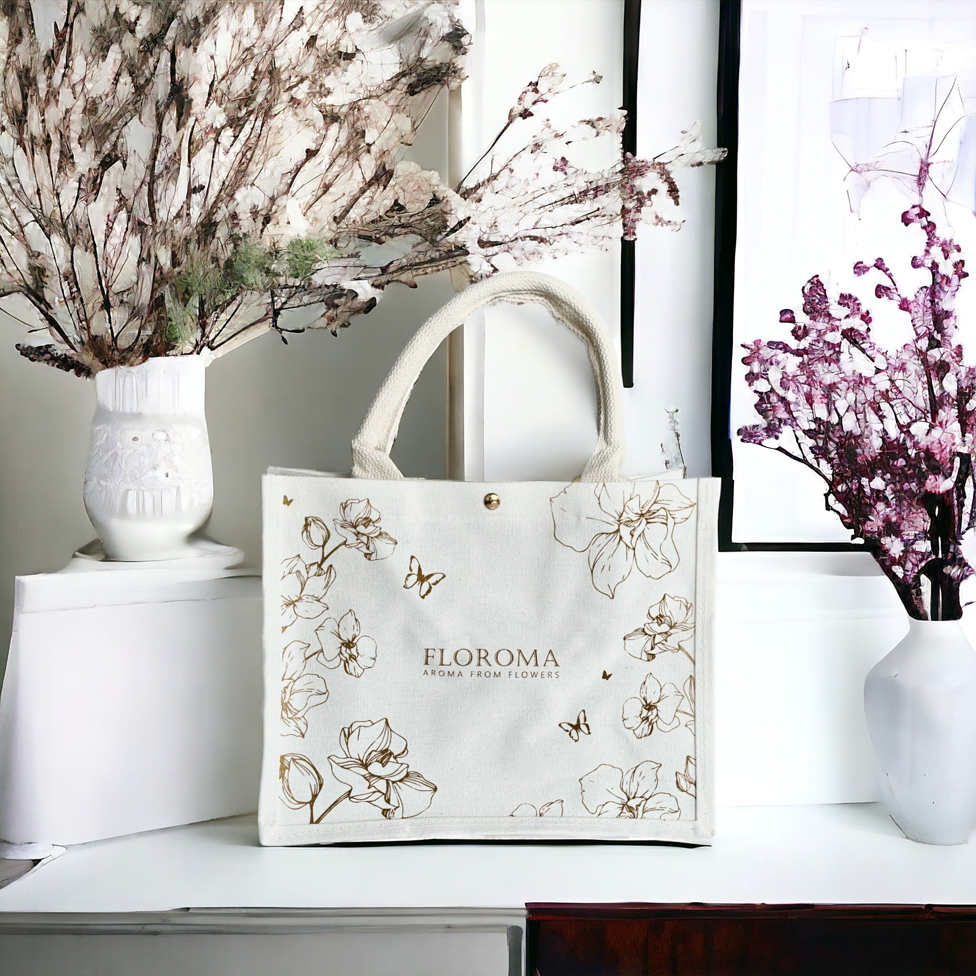 FLOROMA Canvas Tote Bag