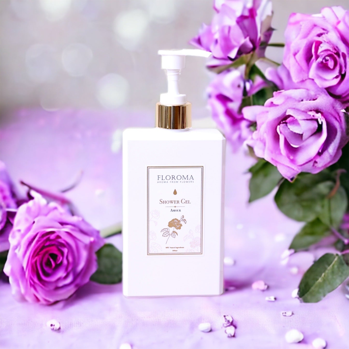 紫玫瑰雪肌香氛沐浴露 Amour Brightening Shower Gel