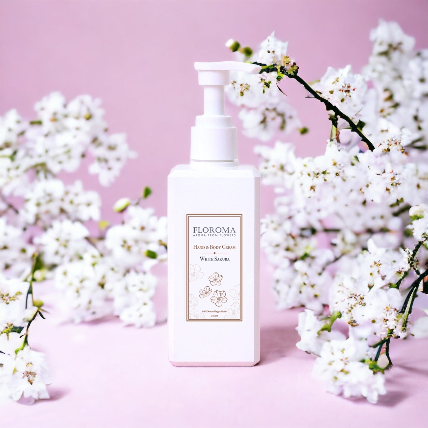 【限時優惠】白櫻花香氛身體乳液  White Sakura Hand & Body Cream