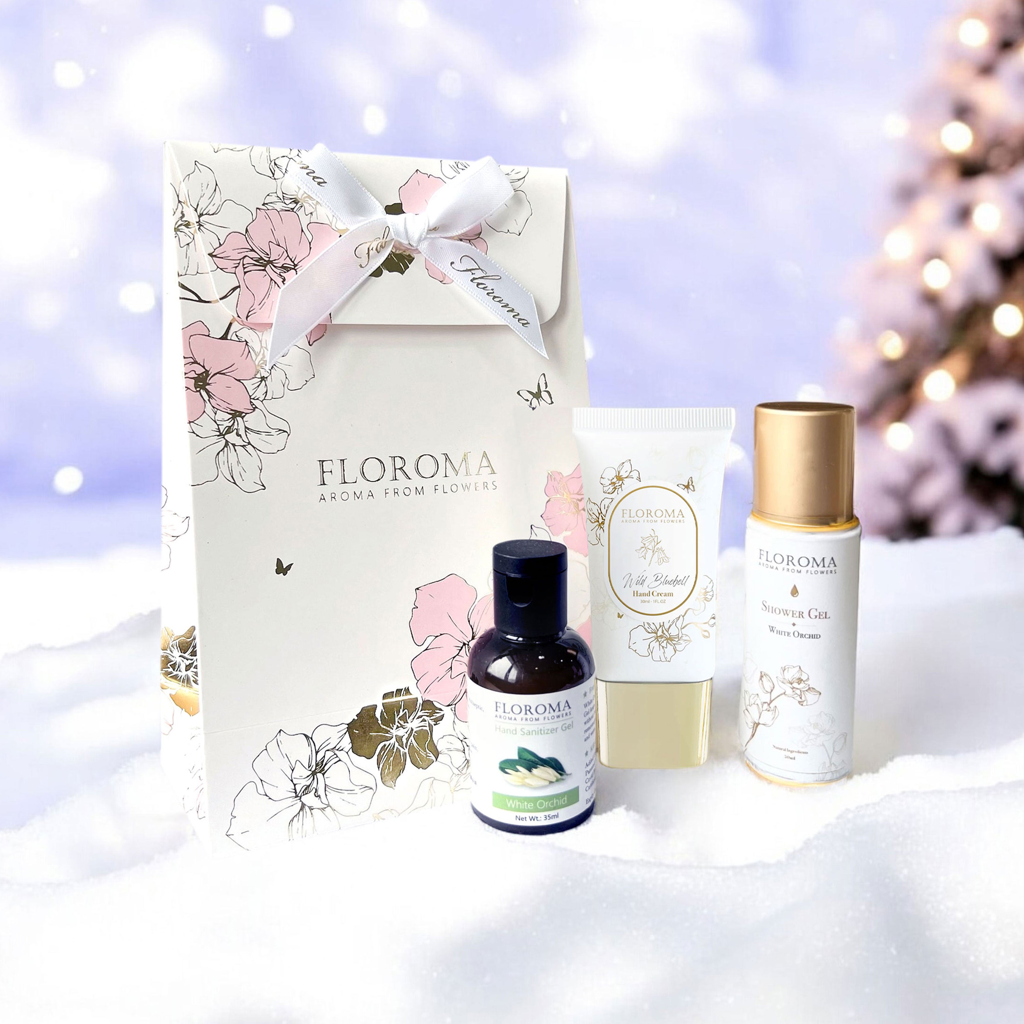 【送禮必備】手部護理套裝(香氛保濕護手霜+雪肌香氛沐浴露+納米消毒搓手液)