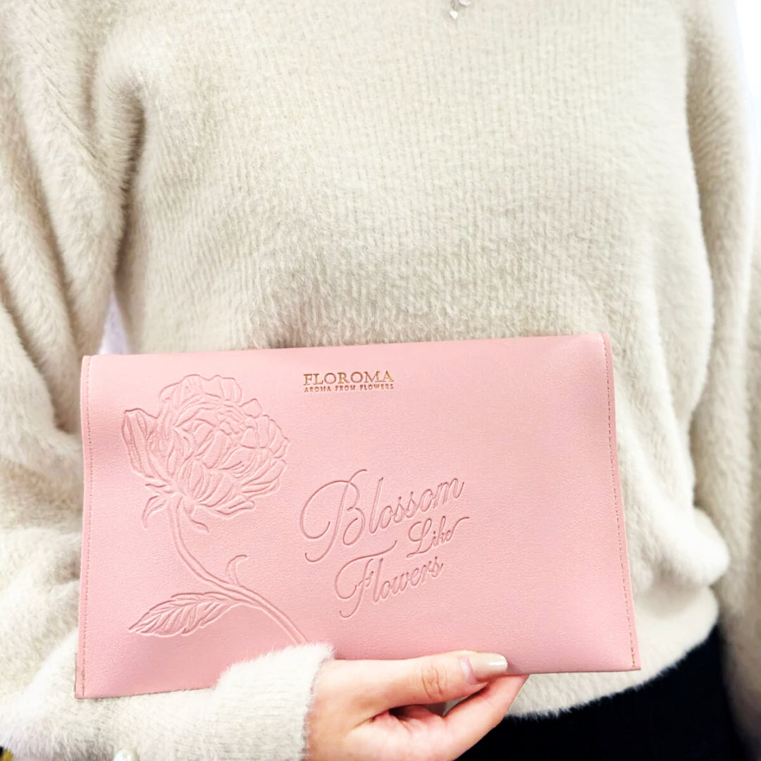 【旅行必備】FLOROMA 質感皮革袋