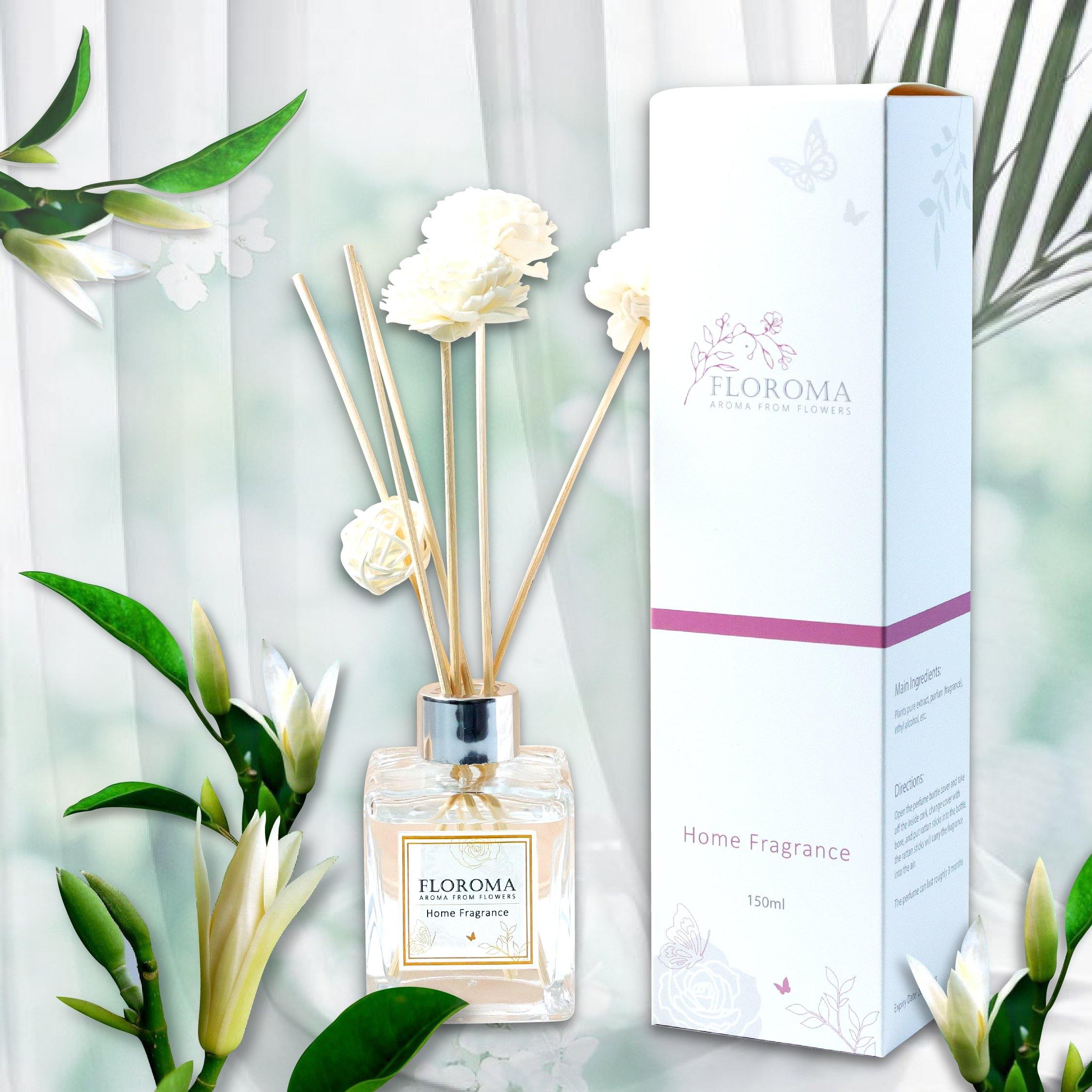 花之滴【室內擴香瓶】 Home Diffuser 組合:$298 三支 (50mL) 任選香味 - Floroma 花の滴