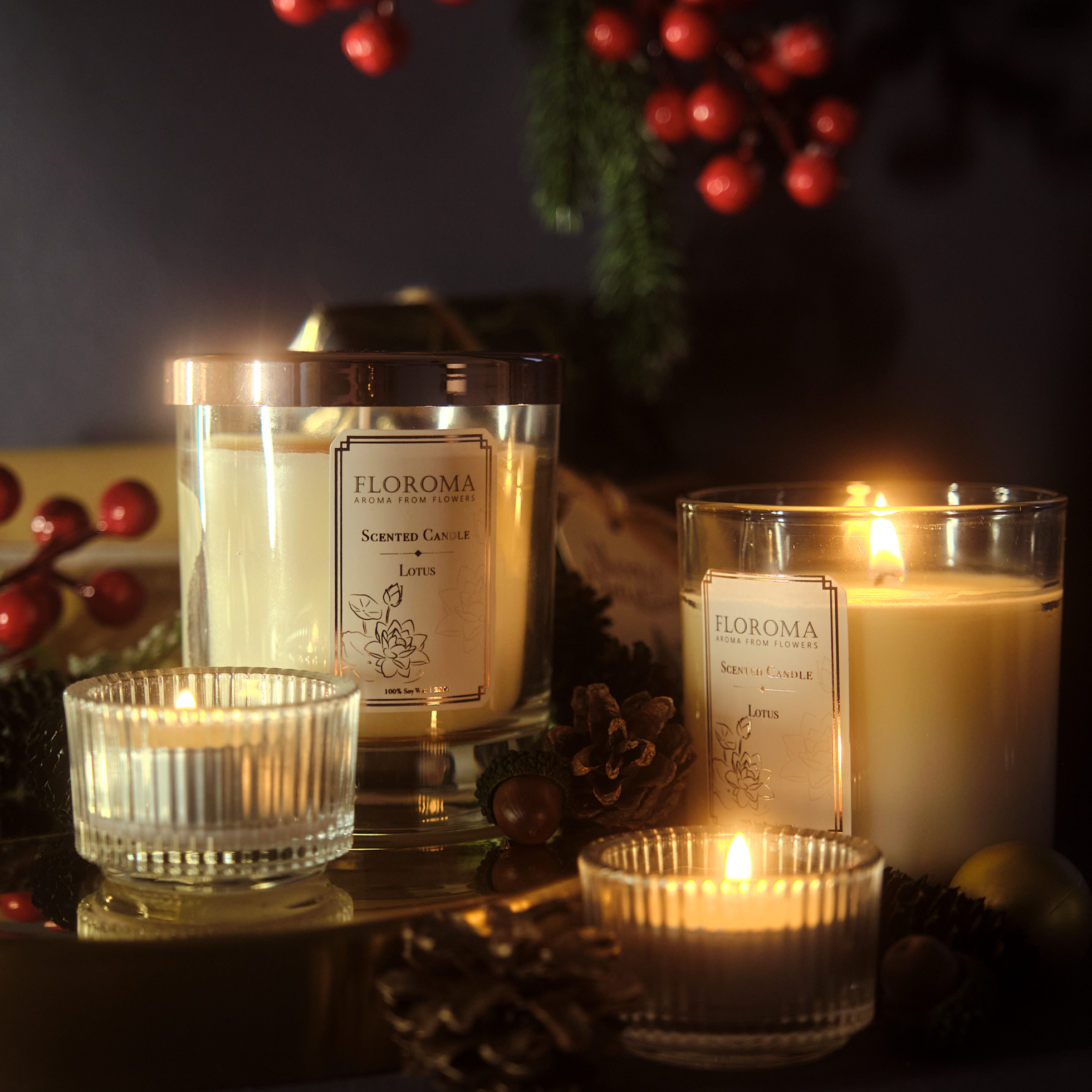 【香氛療癒組合】香薰蠟燭買二送一