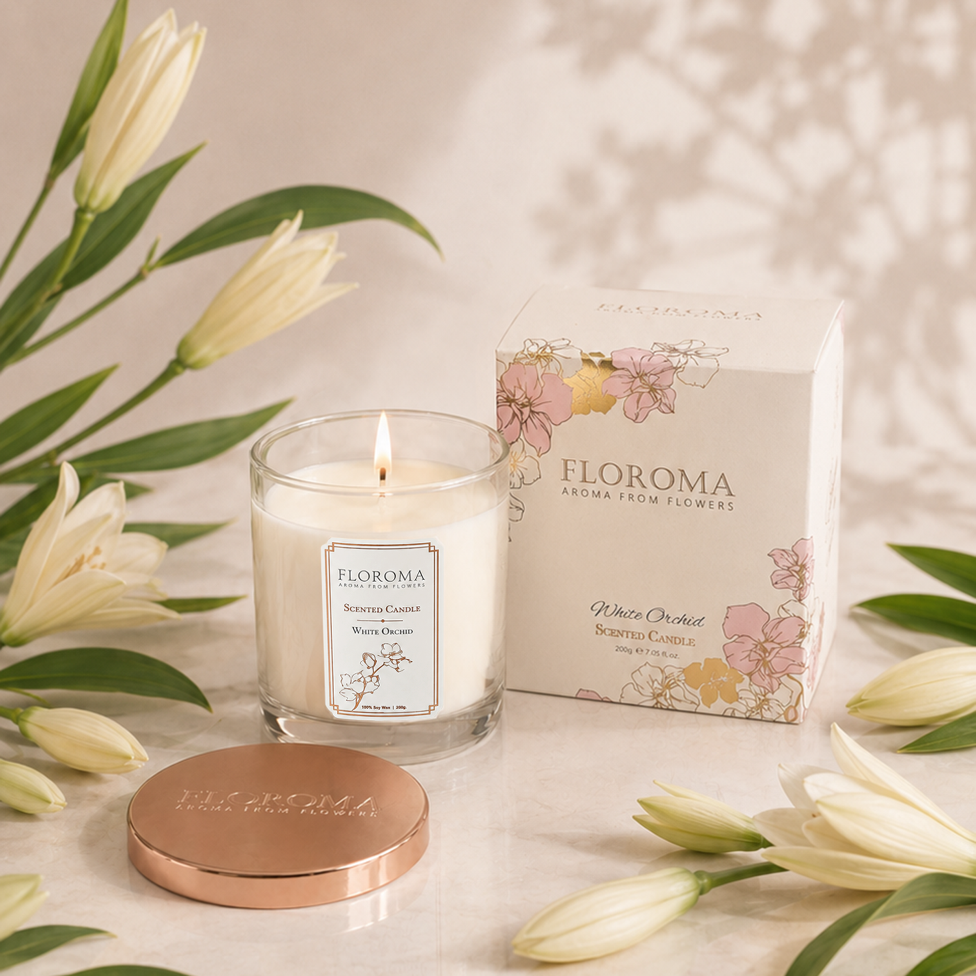 【限量200個】白蘭花香薰蠟燭 White Orchid Scented Candle