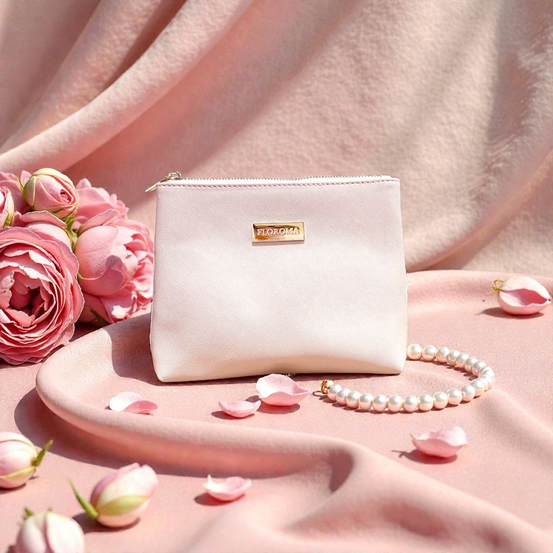 【旅行必備】FLOROMA皮革隨行化妝袋